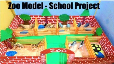 ZOO MODEL MAKING FOR SCHOOL PROJECT