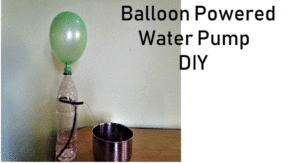 water pump using bottle and balloon