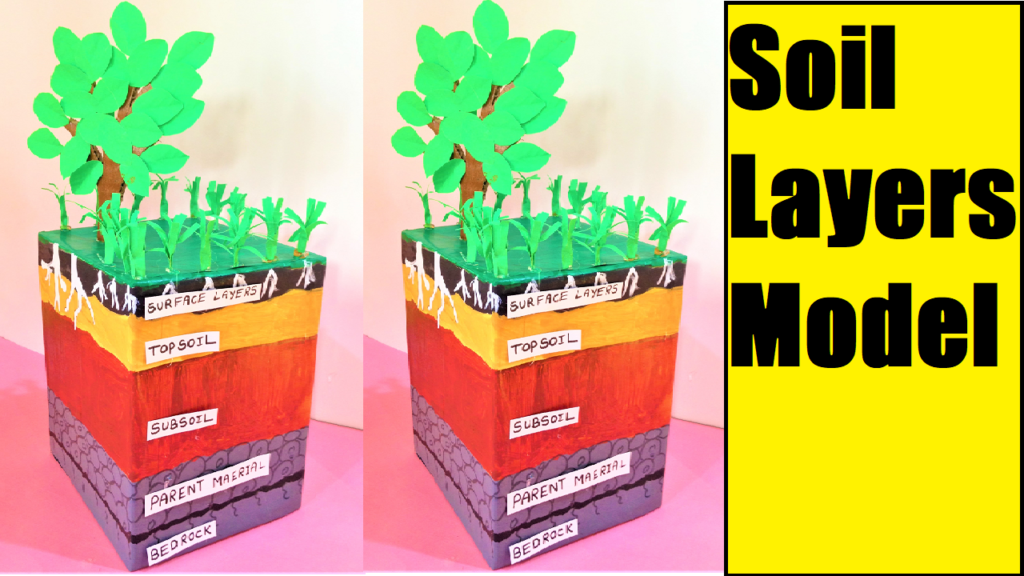 soil layers school model for science exhibition