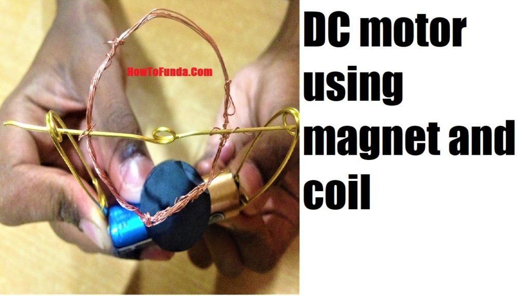 make electric motor using magnet and coil