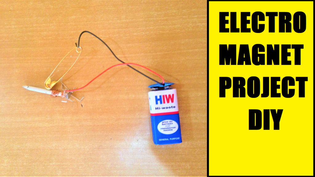 build an electromagnet working model for your science project or exhibitions. 