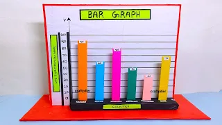 bar graph model 3d for science exhibition - diy
