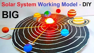solar system working model science project for exhibition - simple