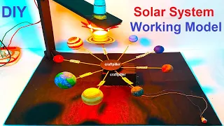 solar system working model - new design - innovative science project - diy