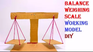 weighing balance working model for science project