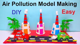 air pollution model making in simple and easy steps - diy