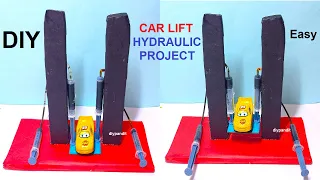 hydraulic working model project using injection hydraulic projects - Car Lift