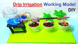 drip irrigation system working model for science exhibition - science project