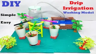 drip irrigation working model for science exhibition - diy