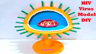 hiv virus model for science project exhibition | diy at home