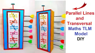 parallel lines and a transversal maths TLM model