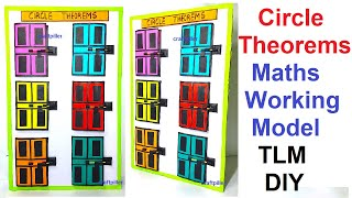 circle theorems - math's working model - tlm model making using cardboard - diy - simple and easy