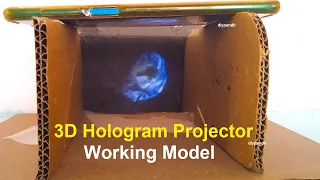 How to make 3d Hologram Box Screen | 3d Hologram Transparent Projector