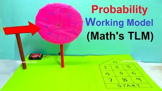probability math's working model for project exhibition - diy - math's tlm | howtofunda