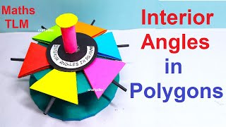 interior angles - maths working model - maths tlm - diy - simple and easy