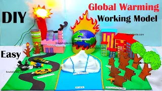 global warming working model project for science exhibition - diy - simple and easy | howtofunda
