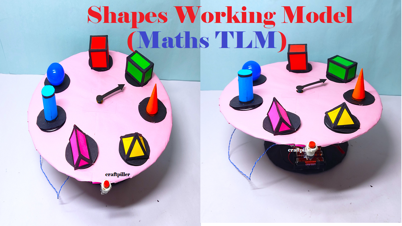 shapes working model(3d) maths project - maths tlm volume and area formulas - diy - class 9 | class 10 | craftpiller
