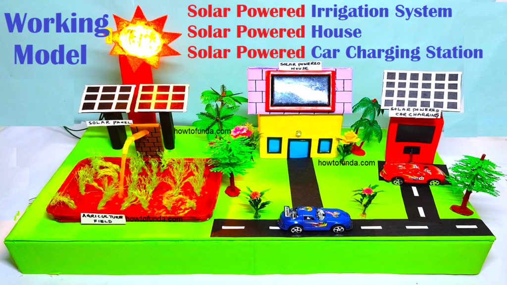 solar irrigation system working model science project - diy - science exhibition | howtofunda
