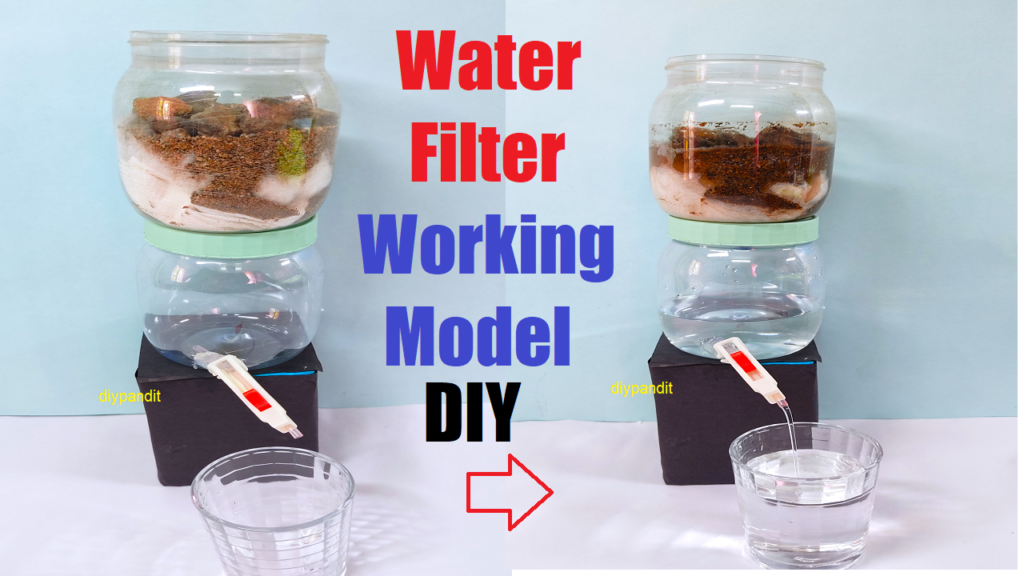 water purification (filter) working model science project - diy - simple and easy | DIY pandit 