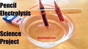 pencil electrolysis science project