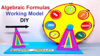 algebraic formulas working model - maths working model - tlm - diy