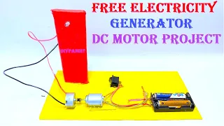how to make the electricity generator using dc motor