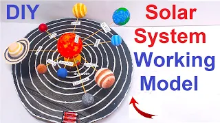 solar system working model making for science exhibition