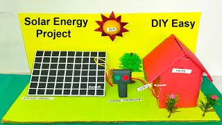solar energy model | solar panel | solar power model making science project