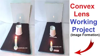 convex lens image formation physics practical project model | DIY