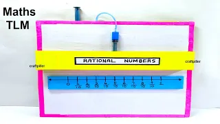 rational numbers working model - maths tlm - simple and easy - diy