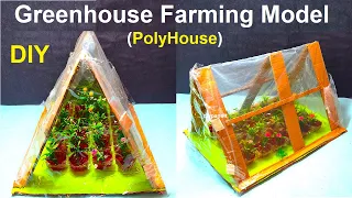 greenhouse farming model - polyhouse farming model - diy - science project exhibition