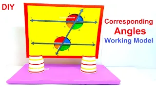 corresponding angles model working model for BEd and Teachers