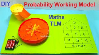 probability maths working model - tlm - diy - cardboard - simple and easy