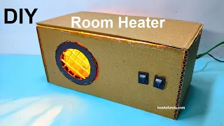 room heater working model science project for exhibition - simple and easy - diy using cardboard