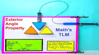 exterior angle property - theorem working model - maths tlm
