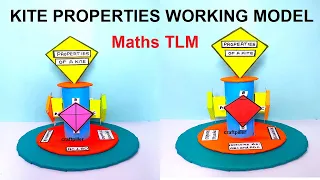 kite properties maths working model - diy - maths tlm