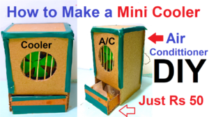 How-to-Make-a-Mini-Cooler-From-Cardboard-Under-40-50-Rupees-DIY-Air-Conditioner-at-Home-AC