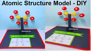 atomic structure 3d science project model - ethene - chemistry project