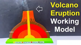 volcano eruption working model making science project