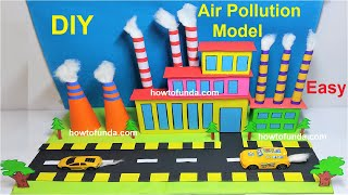 how to make air pollution model science project for science exhibition