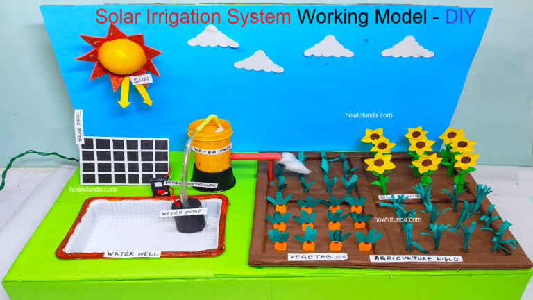 solar irrigation system working model science project for school ...