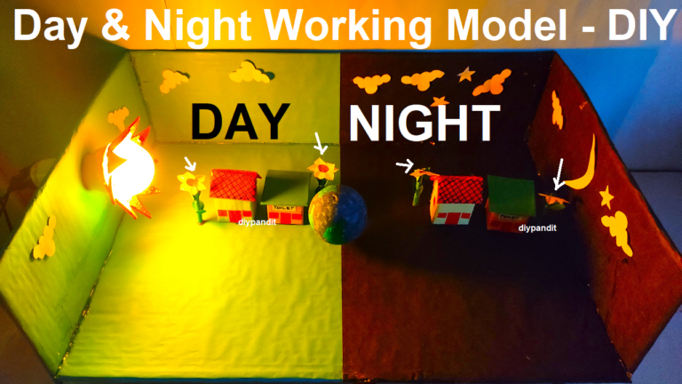 day and night working model – simple and easy - Science Projects ...