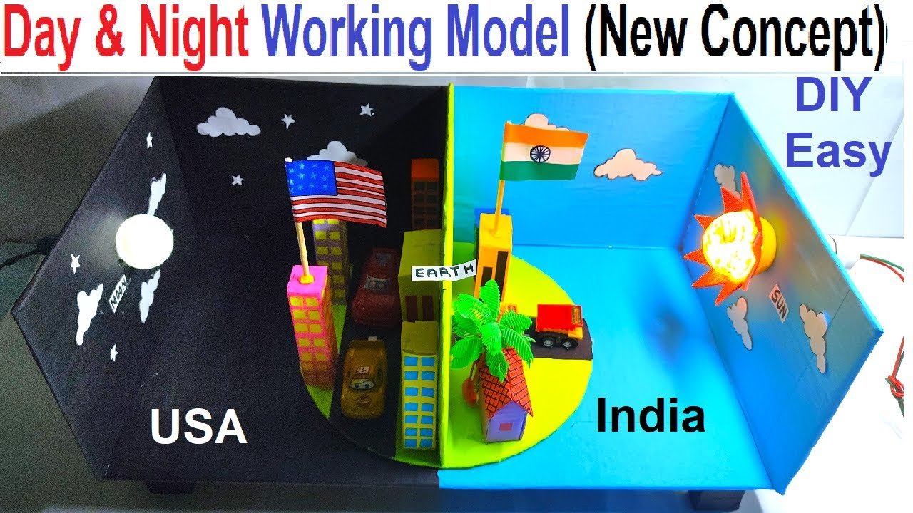 day and night working model depicting between two locations