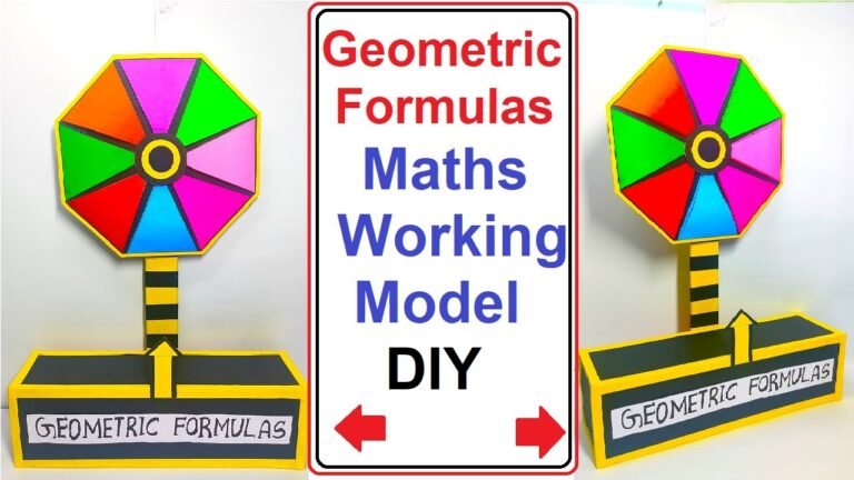 geometric formulas math’s working model (tlm) – diy – Free Science ...