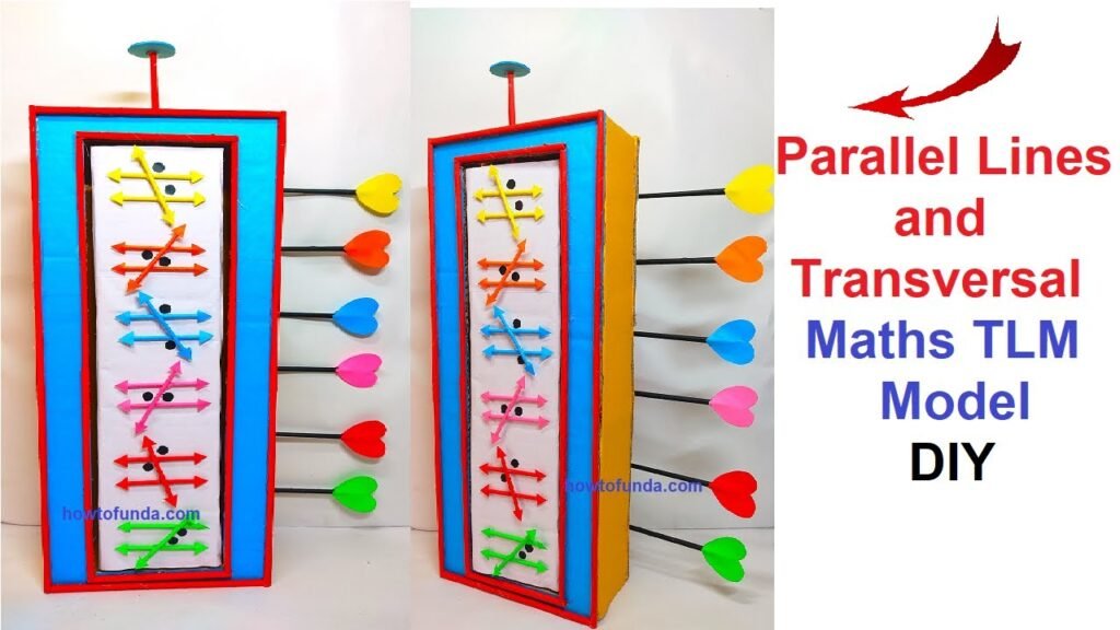 how-to-make-parallel-lines-and-a-transversal-maths-tlm-model-diy