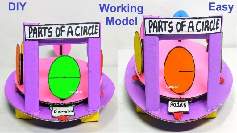 How To Make Parts Of Circle Working Model – Maths Tlm -diy - Science ...