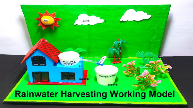 rainwater harvesting working model science project - Science Projects ...