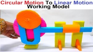 how to make working model that converts circular motion to linear ...