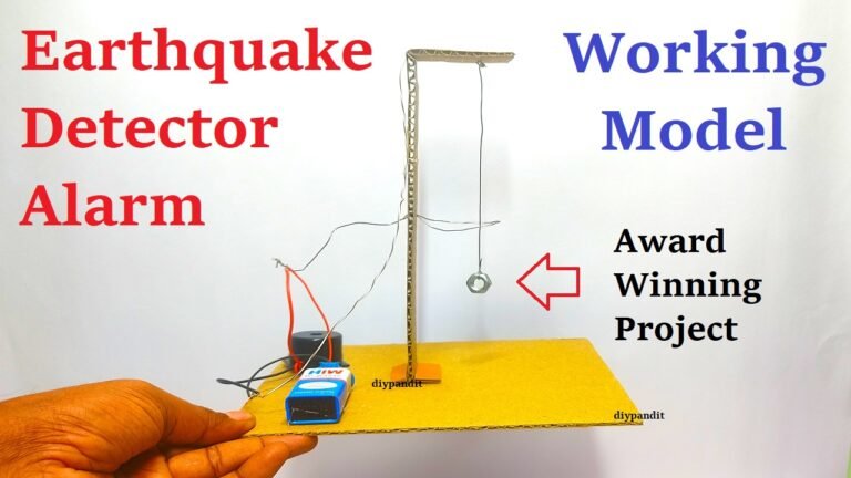 How To Explain Earthquake Alarm Working Model Science Projects Maths Tlm English Tlm 8945