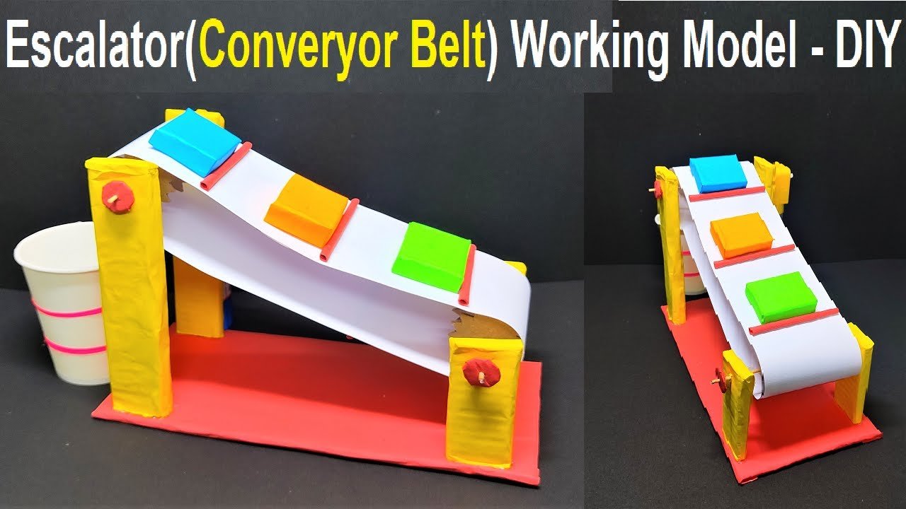 escalator-conveyor-belt-working-model